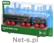 Brio Lokomotywa Speedy Bullet 33697 - Pociągi dla dzieci - miniaturka - grafika 2