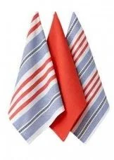Ladelle Bawełniane ręczniki kuchenne Oasis niebiesko-czerwone - komplet 3 szt. L33039 - Pozostałe akcesoria kuchenne - miniaturka - grafika 3