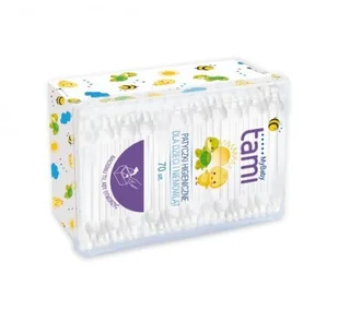 Tami ECOWIPES Baby patyczki higieniczne dla dzieci i niemowląt x 70 szt - Waciki, płatki i patyczki kosmetyczne - miniaturka - grafika 2