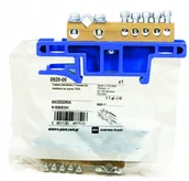 Inne akcesoria elektryczne - Listwa zaciskowa na szynę 7-torowa niebieska TH35 - miniaturka - grafika 1