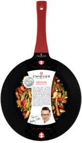 ZWIEGER OBSIDIAN Patelnia 24cm non-stick GREBLON C3 - Patelnie - miniaturka - grafika 2