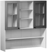 Szafki kuchenne - Szafka kuchenna kredens Jena 120 cm kolor szary - miniaturka - grafika 1