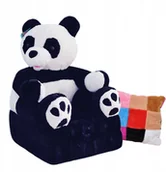 Fotele i pufy dla dzieci - Fotel Dla Dzieci Rozkładany Fotelik Pluszowy Pufa - miniaturka - grafika 1