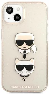 Karl Lagerfeld KLHCP13SKCTUGLGO iPhone 13 mini 5,4" złoty/gold hardcase Glitter Karl s & Choupette KF000815 - Etui i futerały do telefonów - miniaturka - grafika 5