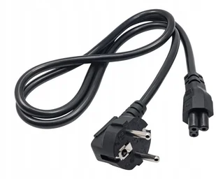 Akyga Kabel zasilający AK-NB-08A CEE 7/7 - IEC C5 do notebooka (koniczynka) 250V/50Hz 2,5A 1,0m czarny AK-NB-08A - Kable komputerowe i do monitorów - miniaturka - grafika 2