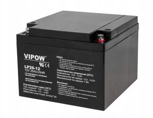 Vipow Akumulator żelowy 12V 26Ah - Akumulatory ogólnego zastosowania - miniaturka - grafika 4