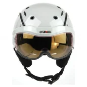 Kaski narciarskie - Casco Kask narciarski SP-6 Visor VAUTRON sand M - miniaturka - grafika 1
