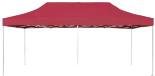 vidaXL Profesjonalny, składany namiot imprezowy, 6 x 3 m, czerwony - Pawilony ogrodowe - miniaturka - grafika 11