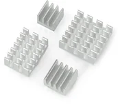 Podzespoły elektroniczne - Raspberry Pi OEM Zestaw radiatorów do 4B - z taśmą termoprzewodzącą - srebrne - 4szt. DNG-18745 - miniaturka - grafika 1