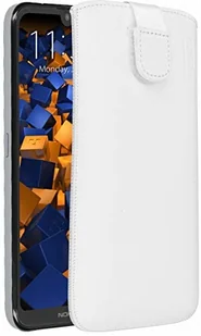 Mumbi Prawdziwe skórzane etui kompatybilne z Samsung Galaxy S20+ etui skórzane Case Wallet, białe leathercase klapp handtasche cover - Etui i futerały do telefonów - miniaturka - grafika 2