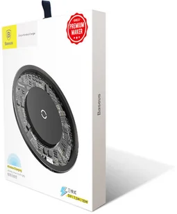 Baseus Ładowarka indukcyjna QI Simple 10W bezprzewodowa Czarna CCALL-AJK01 - Ładowarki do telefonów - miniaturka - grafika 4