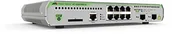 Switche - Allied Telesyn Allied 8 X 10/100/1000T porty PoE + & 2 X Combo ports 124 W PoE Capacity Fixed One AC Power Supply EU power cord 990-005799-50 - miniaturka - grafika 1