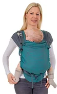 Nosidełka dla dzieci - HOPPEDIZ Chusta do noszenia hoppediz HTC-J-New-Pet HOP Tye Conversion pomoc do noszenia z materiału, z instrukcją do wiązania, zielony - miniaturka - grafika 1