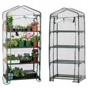 Szklarnie ogrodowe - Mini Szklarnia Folia Balkonowa 4 Półki 160x70x50cm - miniaturka - grafika 1