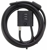 Zabezpieczenia do roweru - Burg Wächter Burg-Wächter 39610 725 300 zapięcie na linkę, kolor czarny 39610 - miniaturka - grafika 1