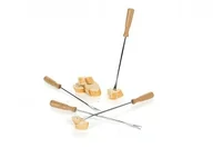 Zestawy do fondue - Boska boska widelczyki do fondue, pomocnik kuchenny, widelczyki do fondue, europejskie drewno dębowe/ze stali nierdzewnej, 26.3 cm, 320116 320116 - miniaturka - grafika 1