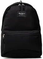 Plecaki - Pepe Jeans Plecak Aris Double Zip PU120003 Czarny - miniaturka - grafika 1