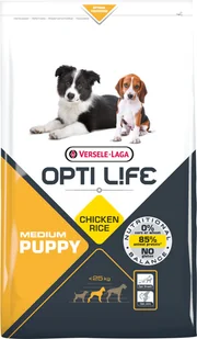 VERSELE-LAGA Opti Life Puppy Medium 2,5kg - z kurczakiem - dla szczeniąt średnich ras - Sucha karma dla psów - miniaturka - grafika 2