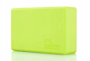 Majestic Sport Kostka do jogi Majestic Yoga zielona GVE5012/G - Klocki do jogi - miniaturka - grafika 4