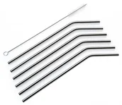 Słomki do napojów - Cilio STEEL STALOWE SŁOMKI DO NAPOJÓW 6 SZT + SZCZOTECZKA DO CZYSZCZENIA FREEFORM CI-150605 - miniaturka - grafika 1