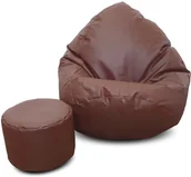 Fotele i pufy dla dzieci - Pufa sako XXL worek + gratis brązowa - miniaturka - grafika 1