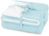 Koce - Amelia Home Koc 130x180 Shleepy gruby dwustronny błękitny na łóżko AH/SHLE/BBL/130 - miniaturka - grafika 1