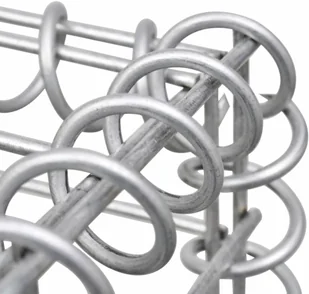 Vida Podwyższona donica gabionowa drut stalowy 110x80x60 cm V-145655 - Donice - miniaturka - grafika 6