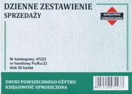 Druki akcydensowe - Firma krajewski Dzienne zestawienie sprzedaży A6 / ryczałt [Pu/Ku-23] Pu/Ku-23 - miniaturka - grafika 1