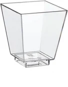 Wyposażenie lokali gastronomicznych - PAP STAR Finger Food kieliszek kwadrat 50 ml 50 szt. GS-19988 PAP STAR GS-19988 - miniaturka - grafika 1