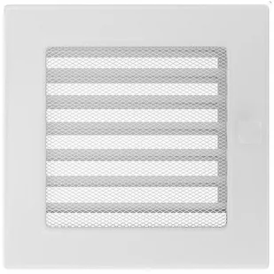 KNAP Kratka kominkowa BIAŁA 17x17 Z ŻALUZJĄ wys. 170 x szer. 170 x gł. 45 mm KNAP - Akcesoria kominkowe - miniaturka - grafika 2