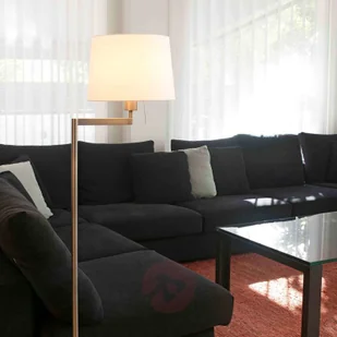 Faro BARCELONA Lampa podłogowa Artis tekstylny klosz, regulowana - Lampy stojące - miniaturka - grafika 2