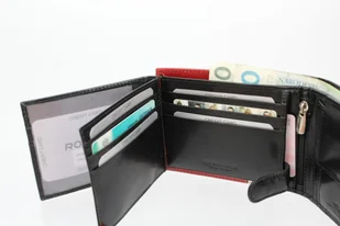 Rovicky (PL) Portfel Męski Skórzany Skóra Licowa Mały Poziomy Z Zapięciem 324L-RBA RIFID - Portfele - miniaturka - grafika 5