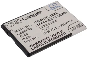 Cameron Sino Huawei Ascend Y210 / HB4W1 1600mAh 5.92Wh Li-Ion 3.7V CS-HUY210XL - Baterie do telefonów - miniaturka - grafika 2