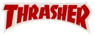 Dodatki do ubrań - THRASHER naklejka THRASHER LOGO DIE CUT STICKER Red - miniaturka - grafika 1
