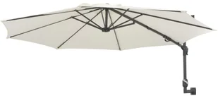 vidaXL Parasol ścienny na metalowym słupku, 300 cm, piaskowy - Parasole ogrodowe - miniaturka - grafika 5