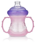 Kubki dla dzieci - Nuby id989 5pink wylewki kubek niekapek barwowym 4 W 1, Pink - miniaturka - grafika 1