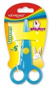 Nożyczki - KEYROAD Nożyczki szkolne KEYROAD Security, 12,5cm, zaokrąglone, blister, mix kolorów KR970962 - miniaturka - grafika 1
