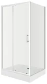 Kabiny prysznicowe - Liveno Kabina prysznicowa, prostokątna z brodzikiem 80x100 Doris - miniaturka - grafika 1