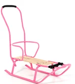Sanki i ślizgacze - TAKO Sanki z pchaczem Linea Fluo pink 01 GAWO-70947 - miniaturka - grafika 1