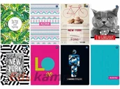 Zeszyty szkolne - Inter-druk Zeszyt A5 60k. MAT+UV fsc mix credit kratka AA282INT - miniaturka - grafika 1