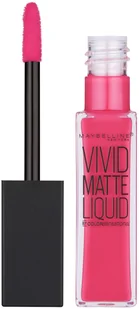 Maybelline MAYBELLINE_Vivid Matte Liquid Lip Color matowy błyszczyk do ust 15 Electric Pink 8ml - Błyszczyki do ust - miniaturka - grafika 2