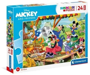 Clementoni Puzzle 24 Maxi Super Kolor Mickey & Friends - - Puzzle - miniaturka - grafika 2