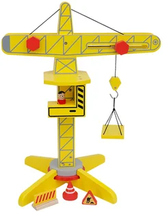 Drewniany żuraw Mini Matters 3+ 4097654 - Samochody i pojazdy dla dzieci - miniaturka - grafika 2