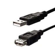 Kable komputerowe i do monitorów - Kabel Usb (2.0), Usb A M- Usb A F, 3m, czarny, Log - miniaturka - grafika 1