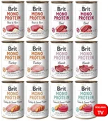 Mokra karma dla psów - Brit Mono Protein MIX smaków 24x400g - miniaturka - grafika 1