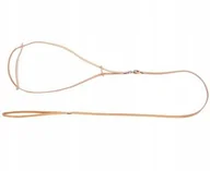 Smycze dla psów - Dingo Smycz Ringowa Ze Skóry 0,8x150 CM Natura - miniaturka - grafika 1