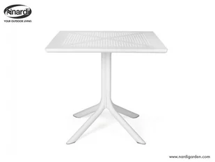 Nardi Stół Clip 80 Bianco 4008200000 - Stoły ogrodowe - miniaturka - grafika 2