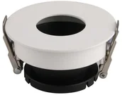 Oprawy, klosze i abażury - v-tac Oprawa Oczko V-TAC GU10 Wpuszczana Biały/Czarny Okrągła VT-873 - miniaturka - grafika 1