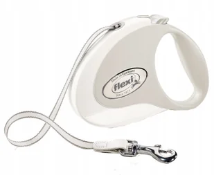 Flexi Smycz Style Tape dla psa rozm Medium kolor biały - Smycze dla psów - miniaturka - grafika 4