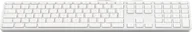 Klawiatury - LMP Klawiatura USB Keyboard 110 Przewodowa Biało-srebrna DE KB-1243-DE KB-1243-DE - miniaturka - grafika 1